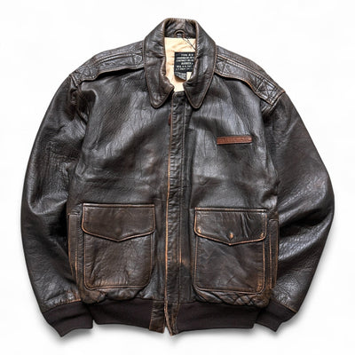 Avirex Type A - 2 Leather Jacke - vintageconcierge