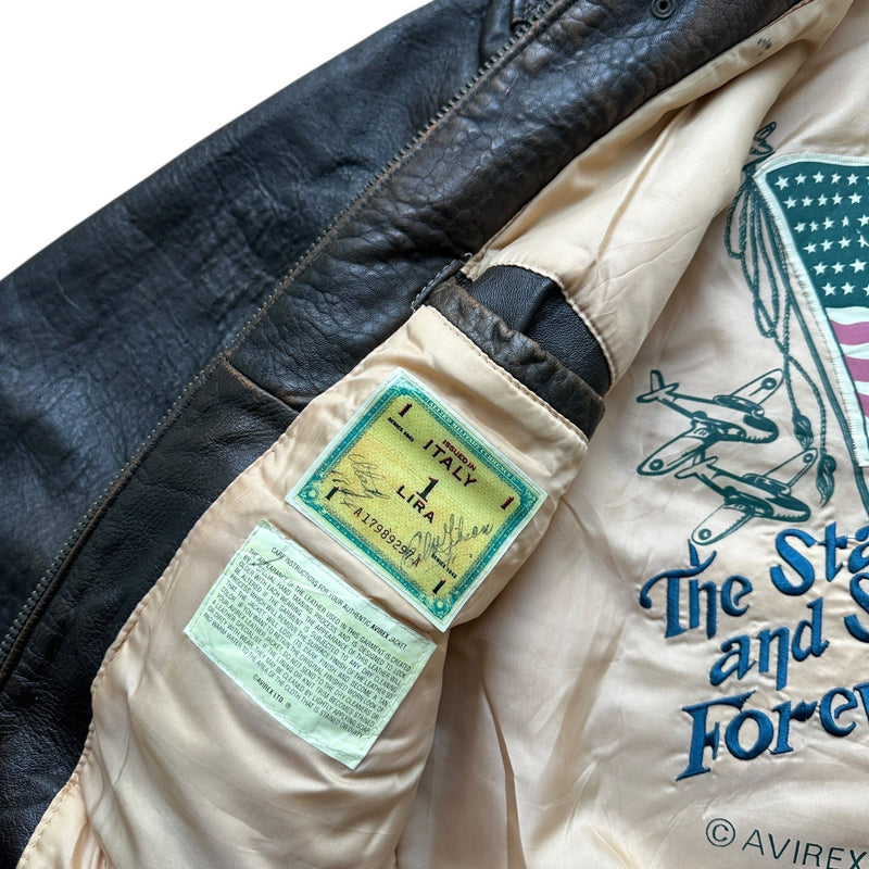 Avirex Type A - 2 Leather Jacke - vintageconcierge
