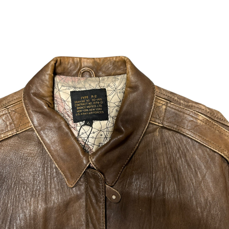 Avirex Type A - 2 Vintage Leather Jacket - vintageconcierge