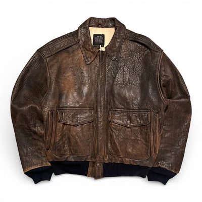 Avirex Type A - 2 Vintage Leather Jacket - vintageconcierge
