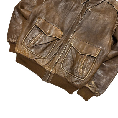 Avirex Type A - 2 Vintage Leather Jacket - vintageconcierge