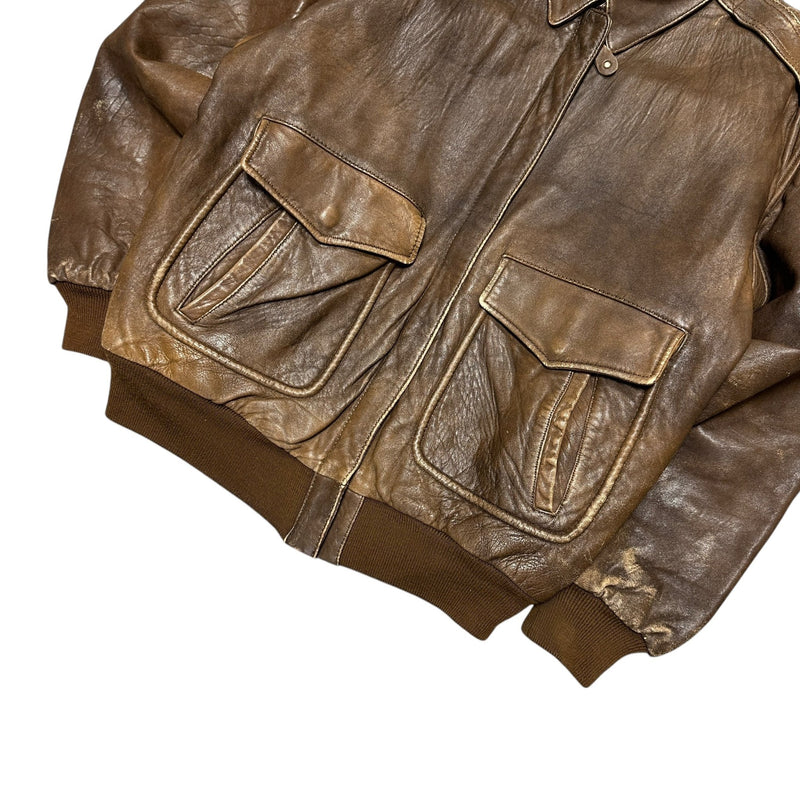 Avirex Type A - 2 Vintage Leather Jacket - vintageconcierge