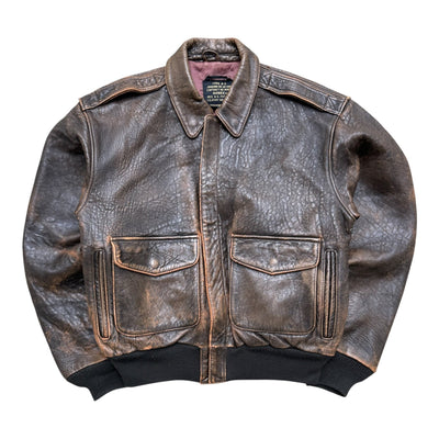 Avirex Type A - 2 Vintage Leather Jacket - vintageconcierge
