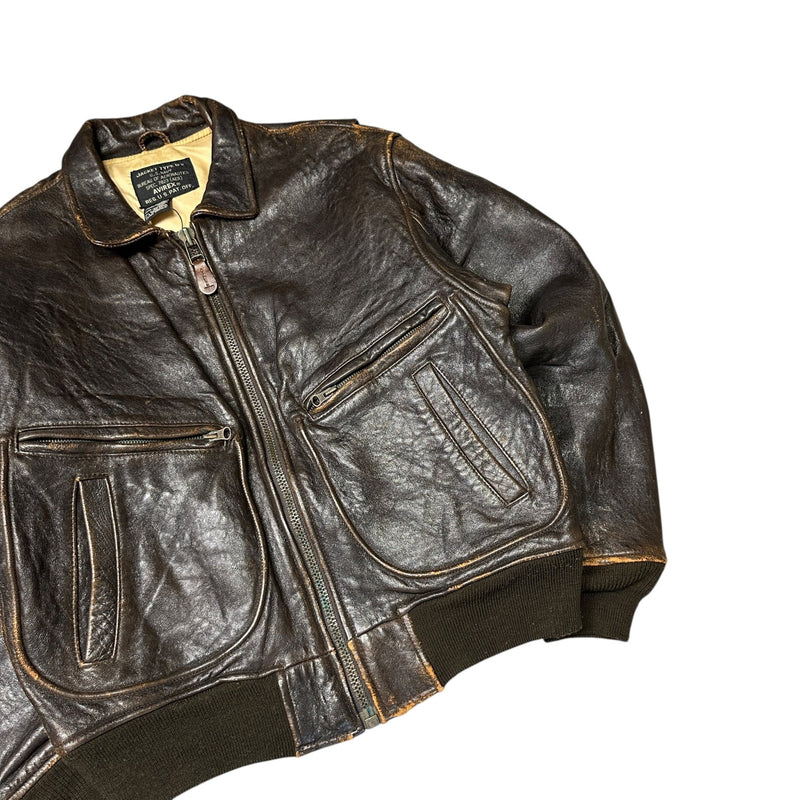 Avirex Type G - 2 Vintage Leather Jacket - vintageconcierge