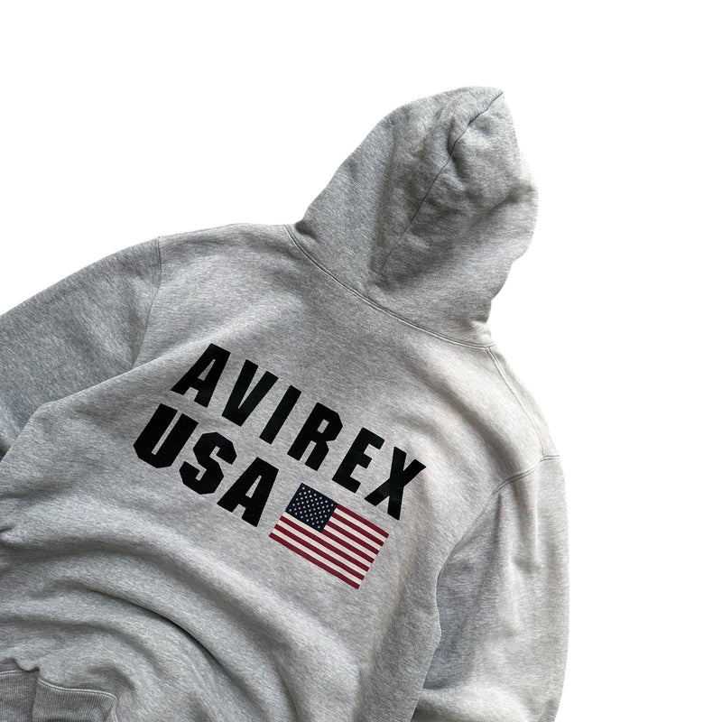 Avirex USA Flag Vintage Hoodie - vintageconcierge