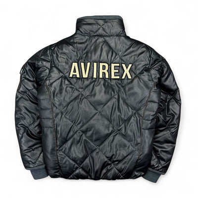 Avirex USAF Vintage Down Spellout Pufferjacke - vintageconcierge