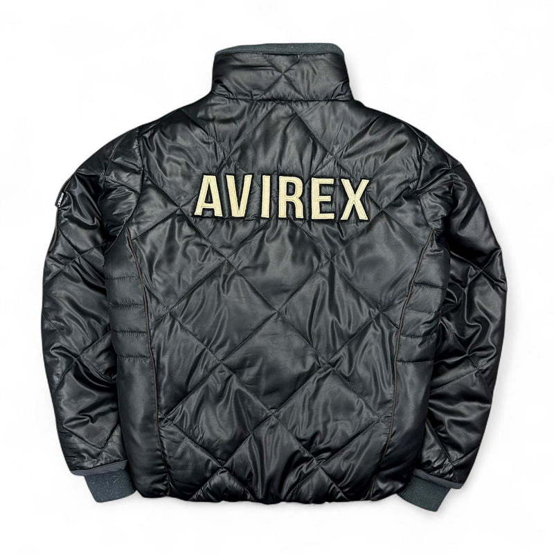 Avirex USAF Vintage Down Spellout Pufferjacke - vintageconcierge