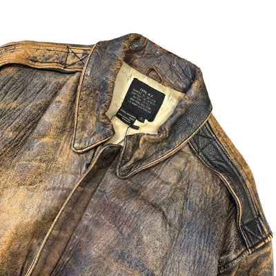 Avirex Vintage A - 2 Bomber Leather Jacket - vintageconcierge