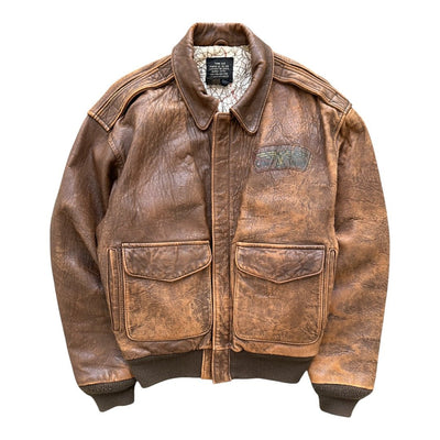 Avirex Vintage A - 2 Leather Flight Jacket Brown | M - vintageconcierge