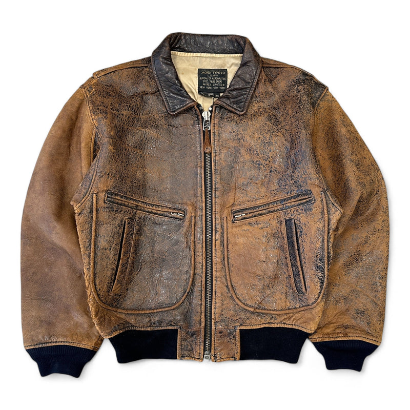 Avirex Vintage G - 2 Bomber Leather Jacket - vintageconcierge