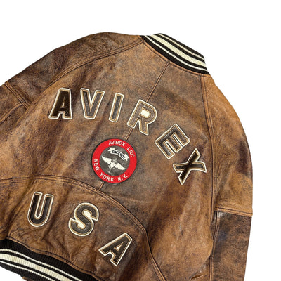 Avirex Vintage Genuine Leather Jacket - vintageconcierge