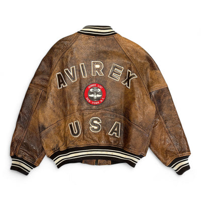 Avirex Vintage Genuine Leather Jacket - vintageconcierge