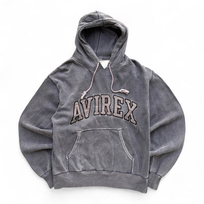 Avirex Vintage Hoodie Grau - vintageconcierge