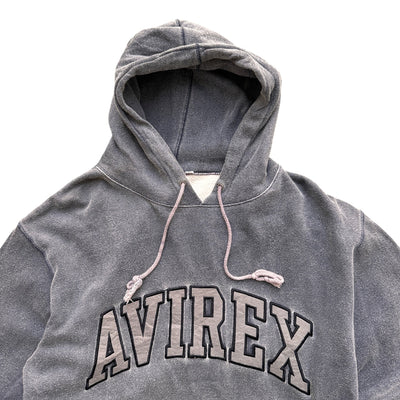 Avirex Vintage Hoodie Grau - vintageconcierge