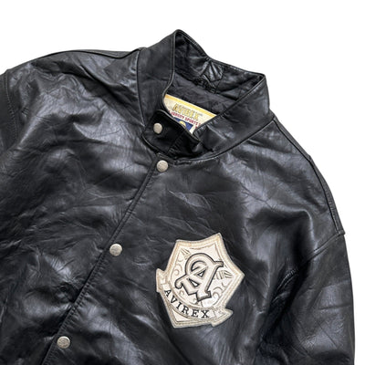 Avirex Vintage Varsity Leather Jacket - vintageconcierge