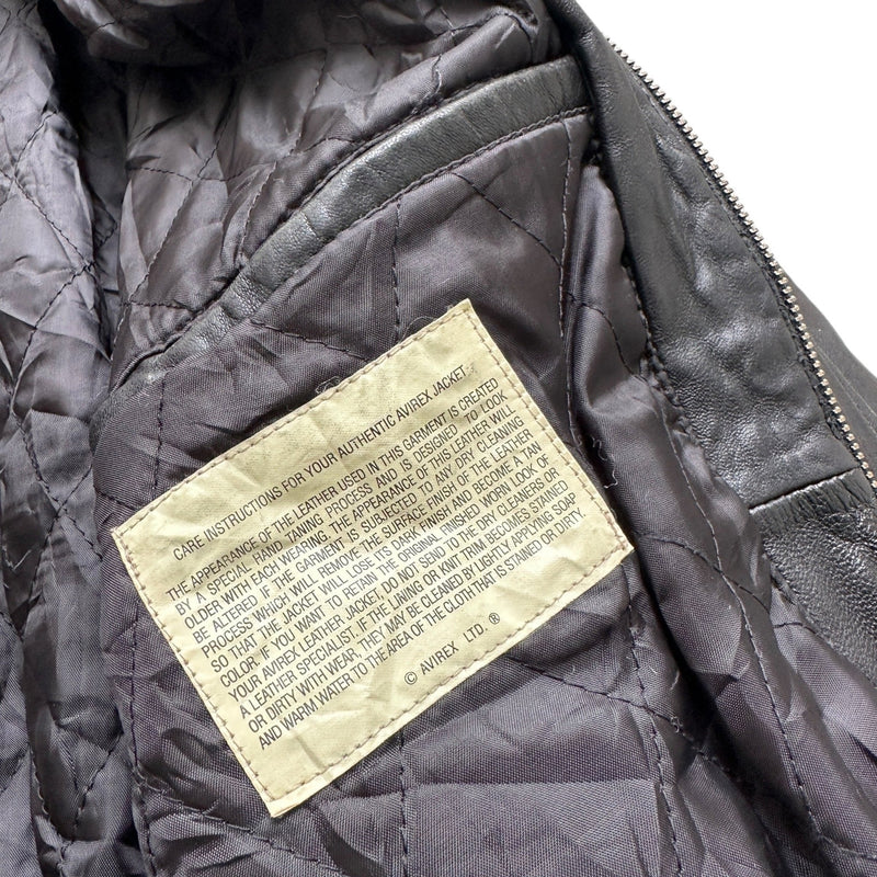 Avirex Vintage Varsity Leather Jacket - vintageconcierge