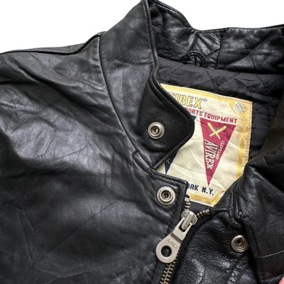 Avirex Vintage Varsity Leather Jacket - vintageconcierge