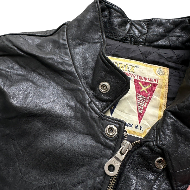 Avirex Vintage Varsity Leather Jacket - vintageconcierge
