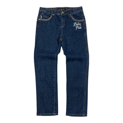 Baby Phat Y2K Skinny Jeans mit Druck in XS, enge Passform, modischer Style, Denim-Design, für trendige Baby Phat Mode.