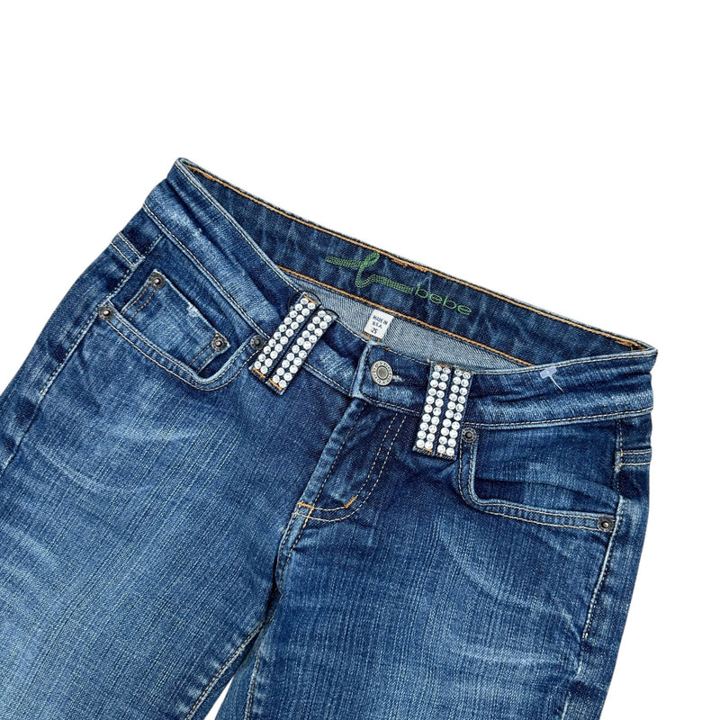 Bebe Low Waist Y2K Bootcut Jeans - vintageconcierge