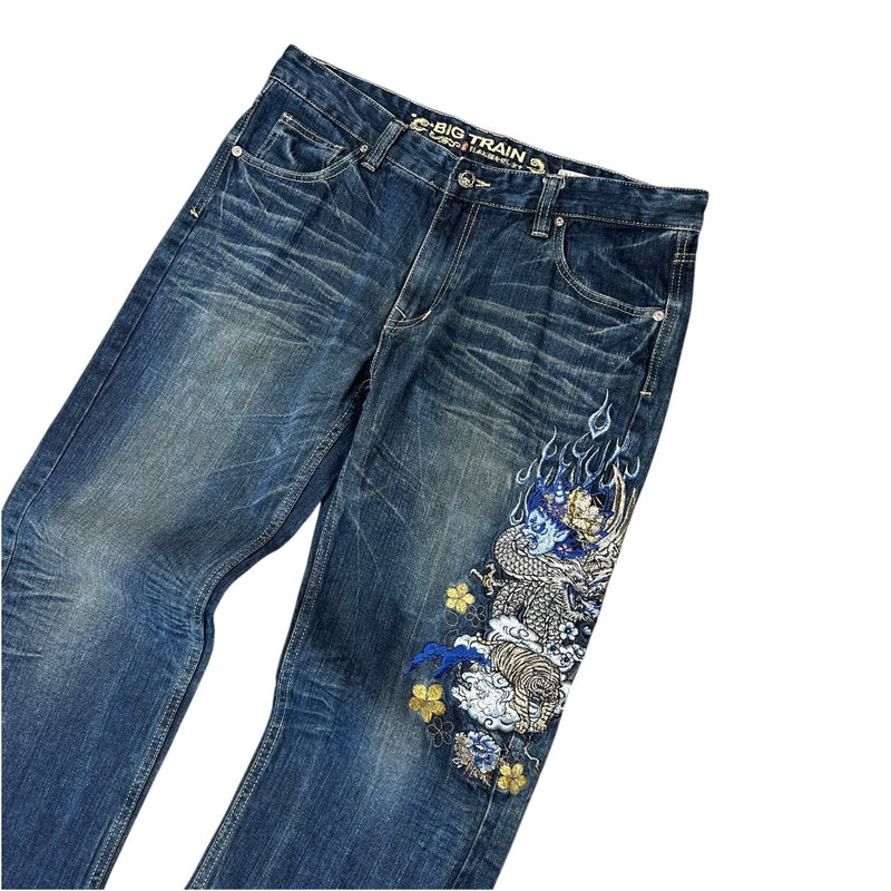 Big Train Japanese Dragon Jeans - vintageconcierge