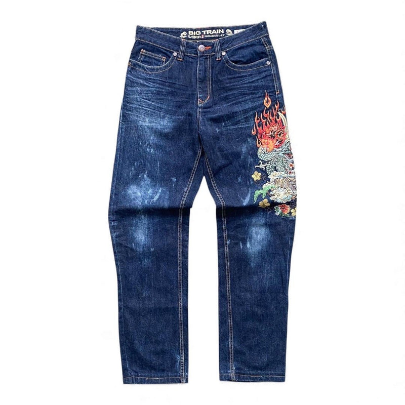 Big Train Japanese Dragon Jeans - vintageconcierge