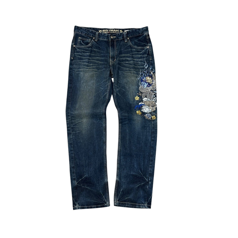 Big Train Japanese Dragon Jeans - vintageconcierge