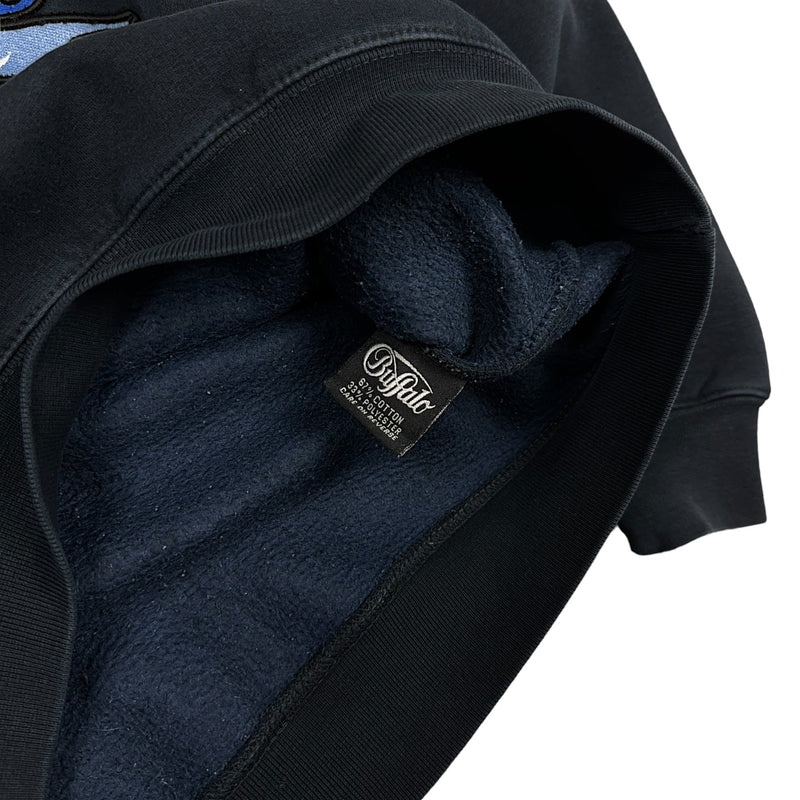 Bufallo Vintage Spellout Sweater Schwarz Blau - vintageconcierge