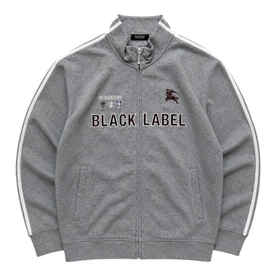 Burberry Black Label "9" Spellout Track Jacket – Grey | M - vintageconcierge