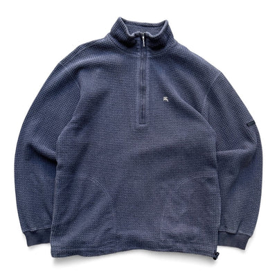 Burberry Golf Quarter Zip Waffle Knit - vintageconcierge