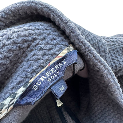 Burberry Golf Quarter Zip Waffle Knit - vintageconcierge