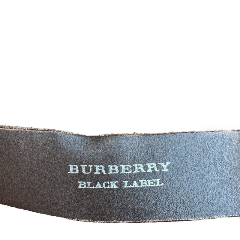 Burberry Japan Black Label Leather Belt - vintageconcierge