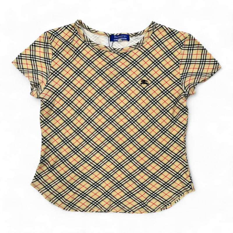 Burberry Nova Check Baby Tee - vintageconcierge