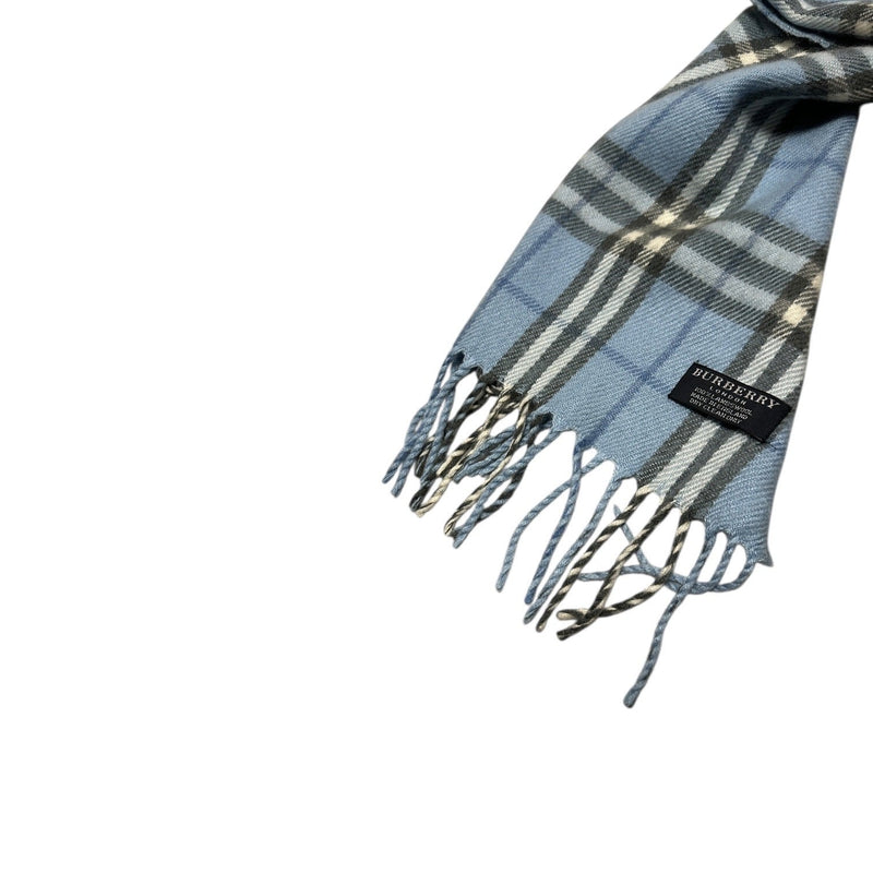 Burberry Nova Check Babyblue Scarf - vintageconcierge