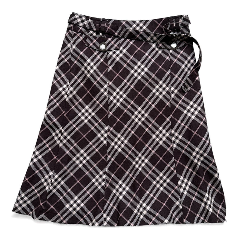 Burberry Nova Check Chocolate Skirt - vintageconcierge