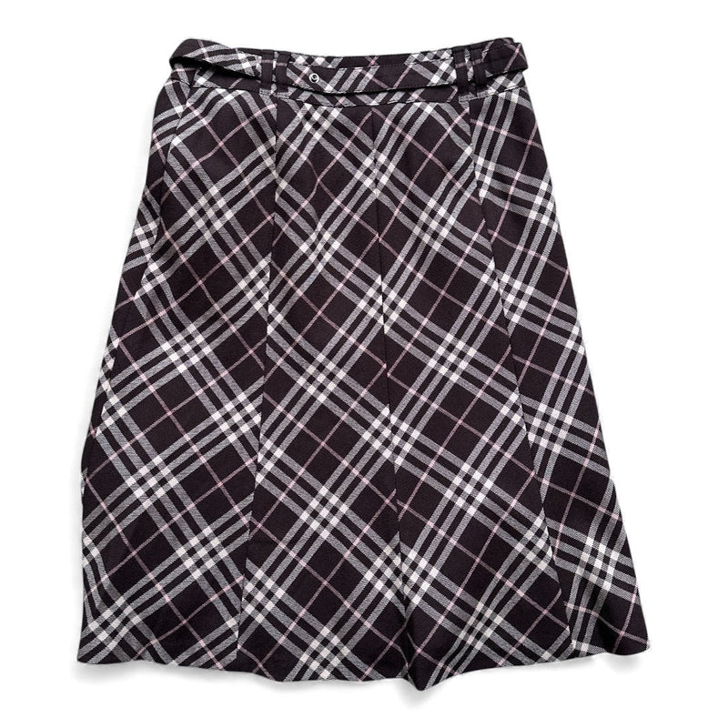 Burberry Nova Check Chocolate Skirt - vintageconcierge