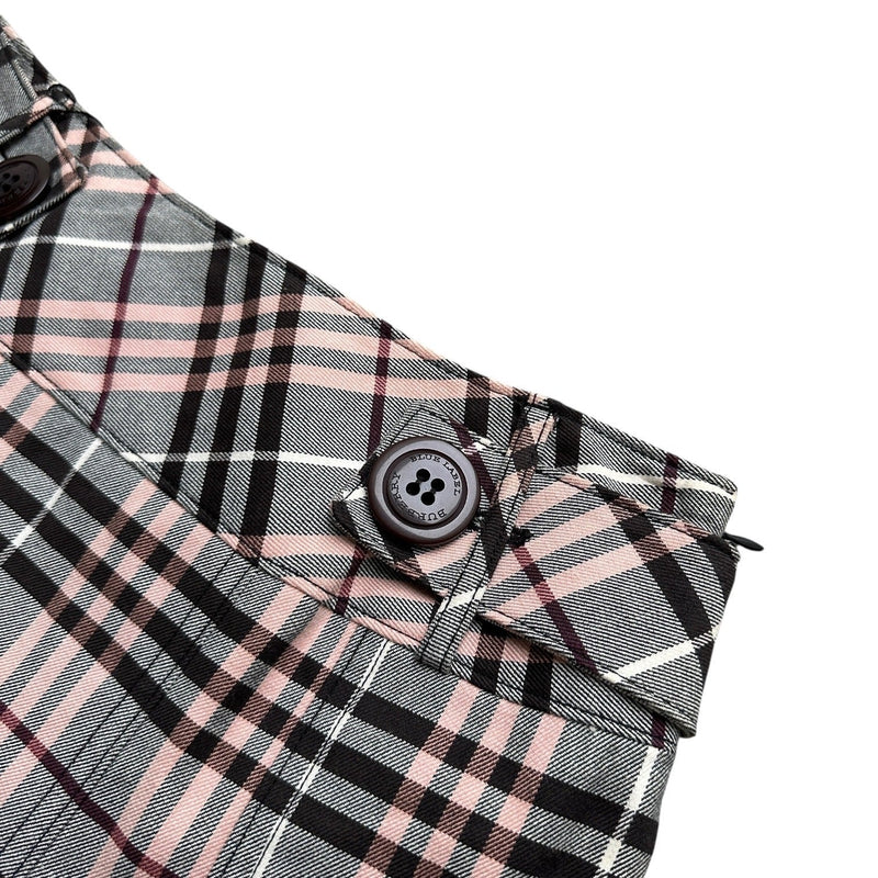 Burberry Nova Check Pink Grey Skirt - vintageconcierge