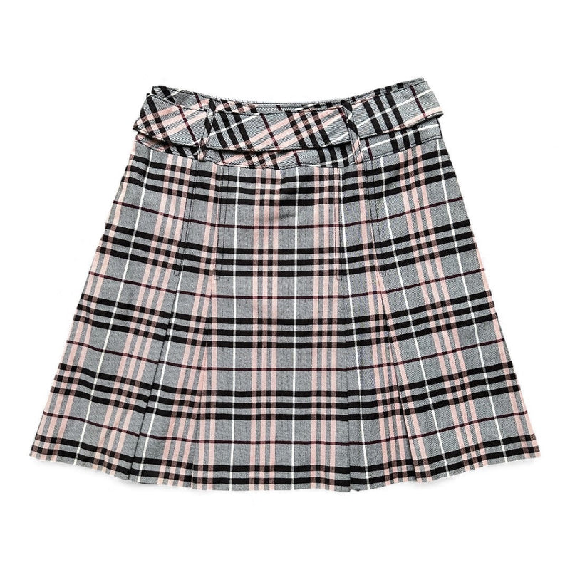 Burberry Nova Check Pink Grey Skirt - vintageconcierge