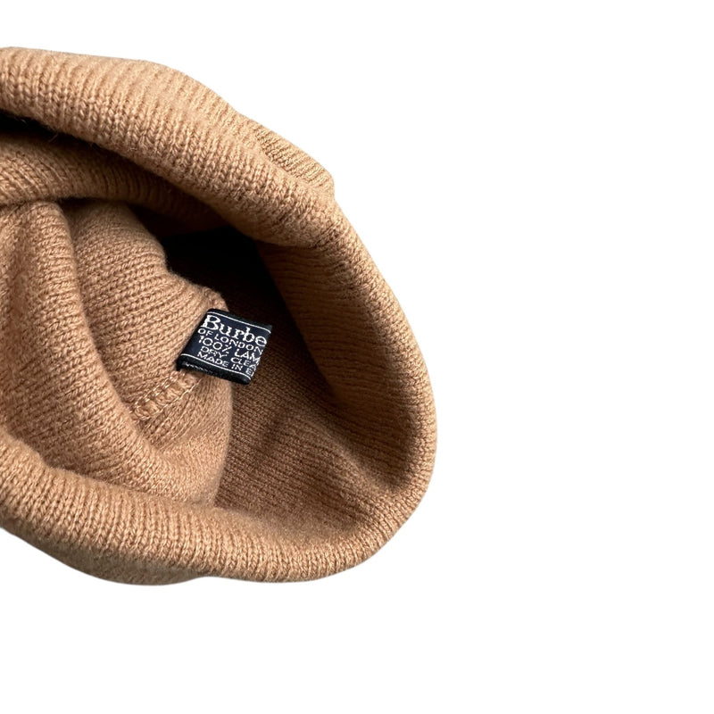 Burberry Vintage Beige Beanie - vintageconcierge