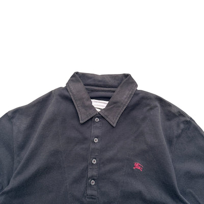 Burberry Vintage Polo Shirt black - vintageconcierge
