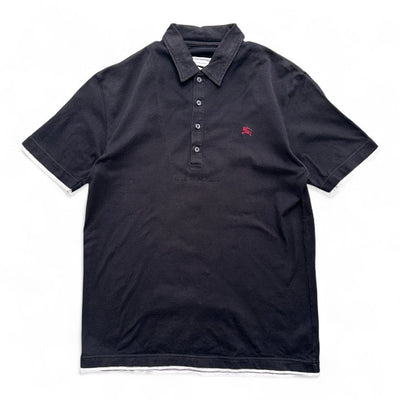 Burberry Vintage Polo Shirt black - vintageconcierge