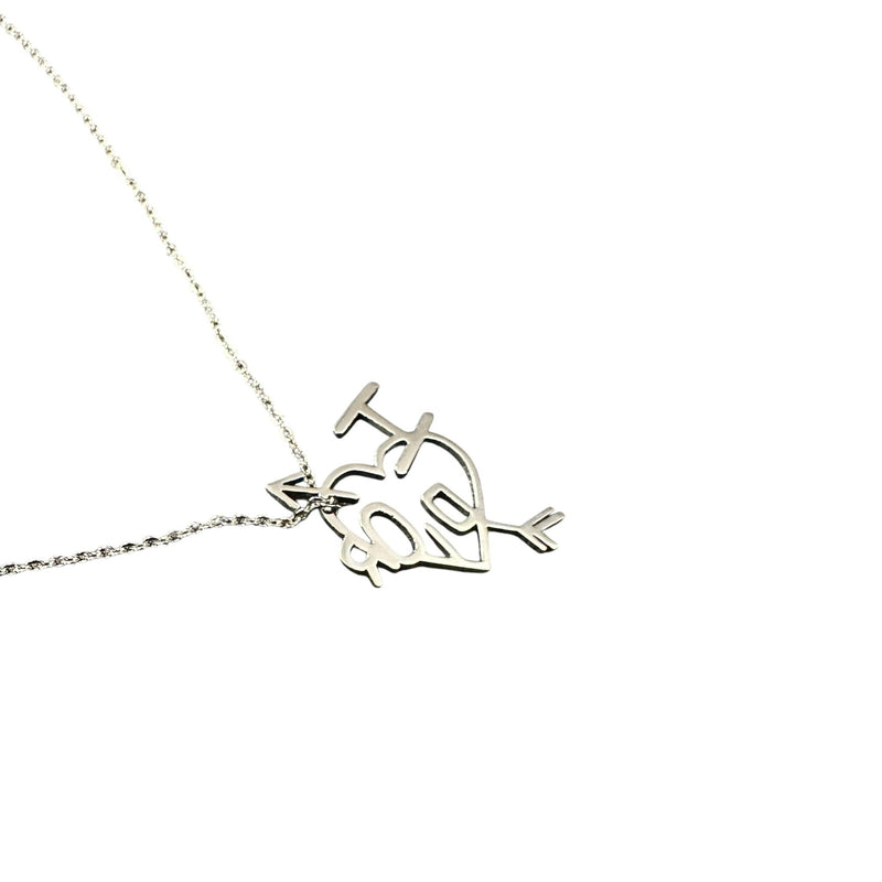 Christian Dior Heart Arrow Necklace - vintageconcierge