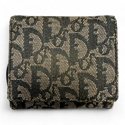 Christian Dior Monogram Oblique Bi - Fold Wallet - vintageconcierge