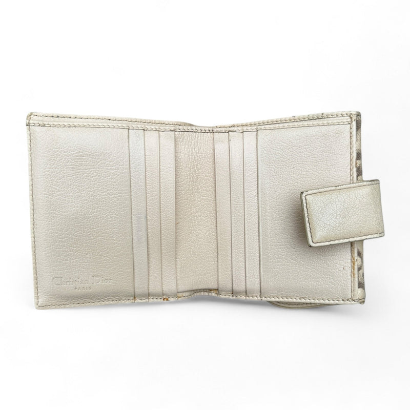 Christian Dior Monogram Oblique Tri - Fold Wallet - vintageconcierge