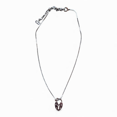 Christian Dior Vintage Heart Padlock Necklace - vintageconcierge