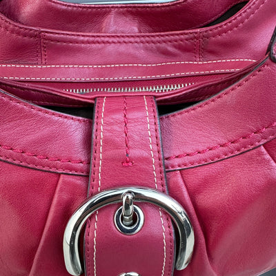 Coach Cherry Leather Handbag - vintageconcierge