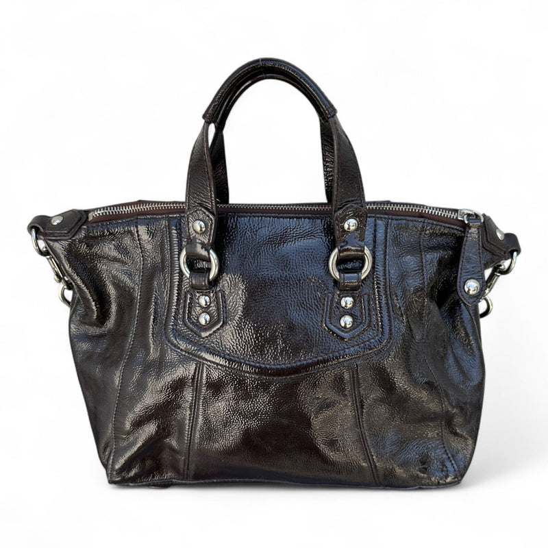 Coach Kristin Patent Leather Satchel Handtasche - vintageconcierge