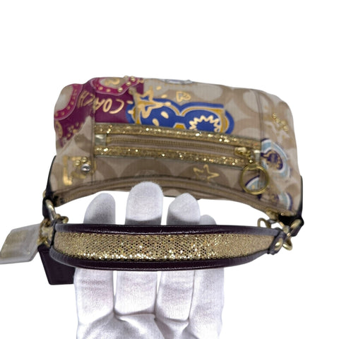 Coach Poppy Graffiti Signature Swingpack Shoulderbag - vintageconcierge