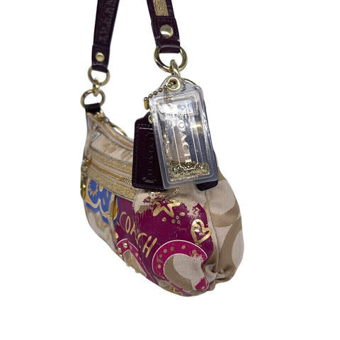 Coach Poppy Graffiti Signature Swingpack Shoulderbag - vintageconcierge