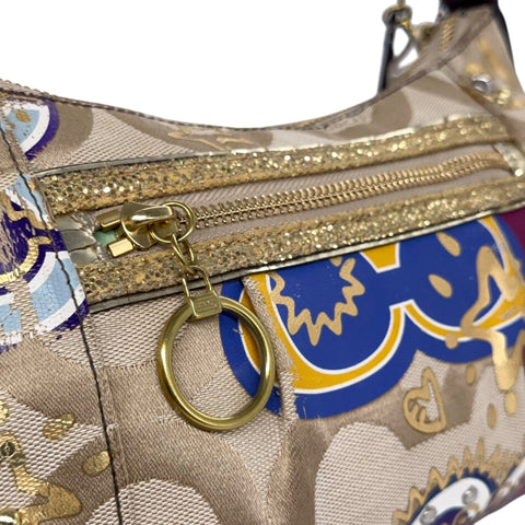 Coach Poppy Graffiti Signature Swingpack Shoulderbag - vintageconcierge